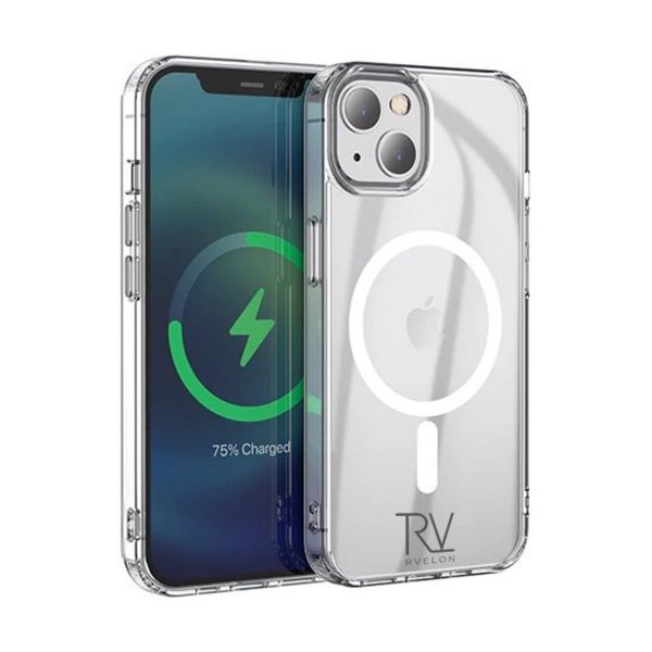 Rvelon iPhone 14 Cover TPU MagSafe Transparent