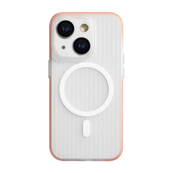 iPhone 13/iPhone 14 Cover Bølgepap MagSafe Orange