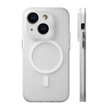 iPhone 13/iPhone 14 Cover Bølget MagSafe Hvid