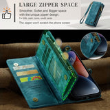 CaseMe iPhone 15 Fodral 008 Series Aftageligt Cover Petrol