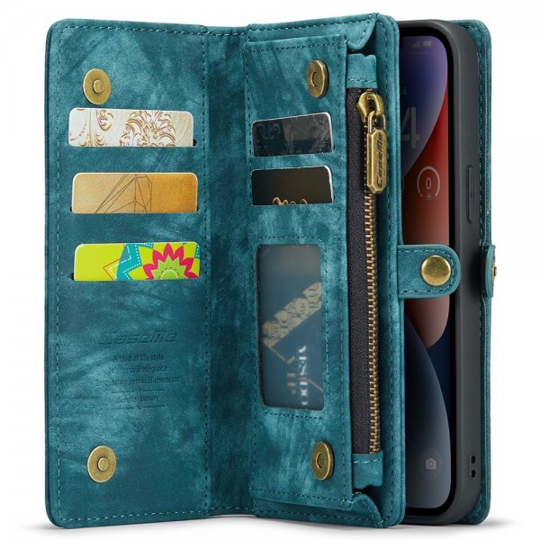 CaseMe iPhone 15 Fodral 008 Series Aftageligt Cover Petrol
