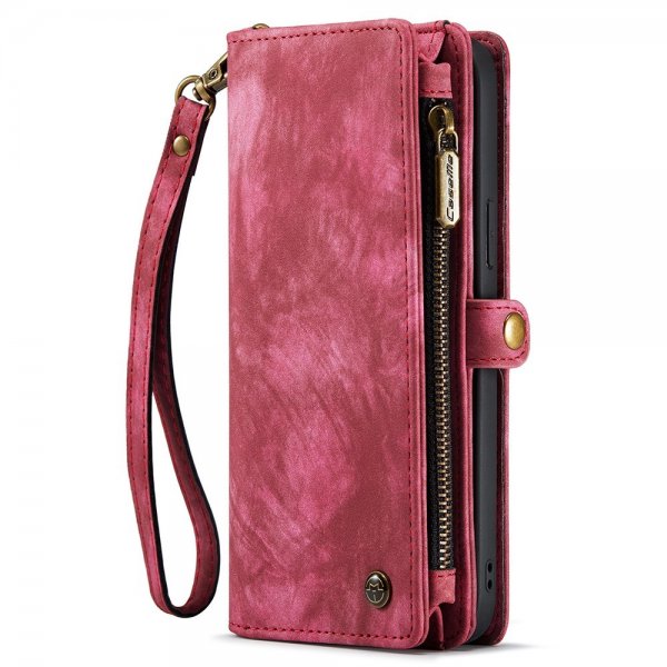 CaseMe iPhone 15 Etui 008 Series Aftagelig Cover Rød