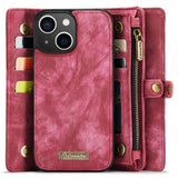 CaseMe iPhone 15 Etui 008 Series Aftagelig Cover Rød