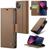 CaseMe iPhone 15 Cover 023 Series Brun