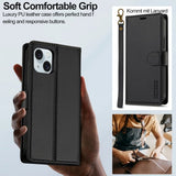 Lc.Imeeke iPhone 15 Cover med Aftageligt Cover L2 Series MagSafe Sort
