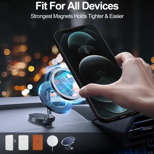 Lc.Imeeke iPhone 15 Cover med Aftageligt Cover L2 Series MagSafe Sort