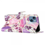 iPhone 15 Cover Motiv Lilla Blomster