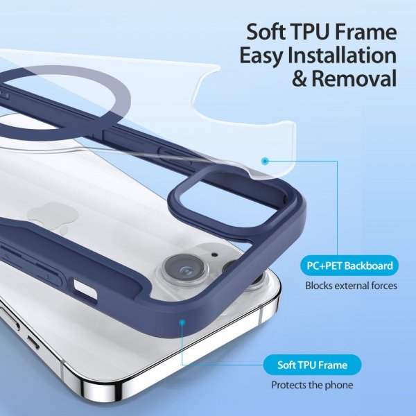 Dux Ducis iPhone 15 Cover Skin X Pro Series MagSafe Blå