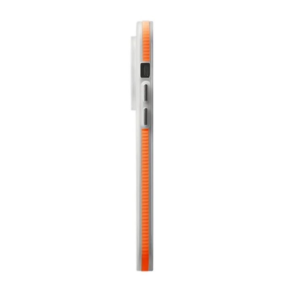 Rvelon iPhone 15 Cover Bølget MagSafe Orange