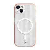 Rvelon iPhone 15 Cover Bølget MagSafe Orange