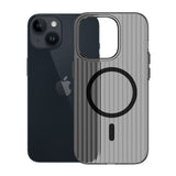 iPhone 15 Cover Korrugeret MagSafe Sort