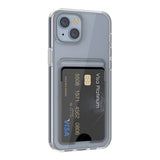 Rvelon iPhone 15 Cover Kortholder Transparent