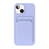 iPhone 15 Cover Kortholder Lilla