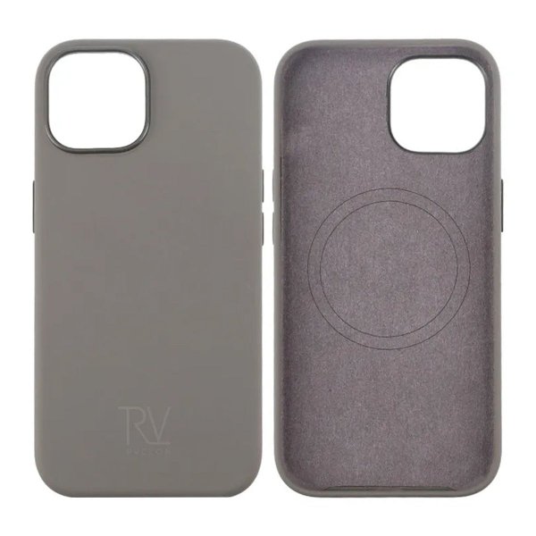 Rvelon iPhone 15 Cover Silikone MagSafe Grå