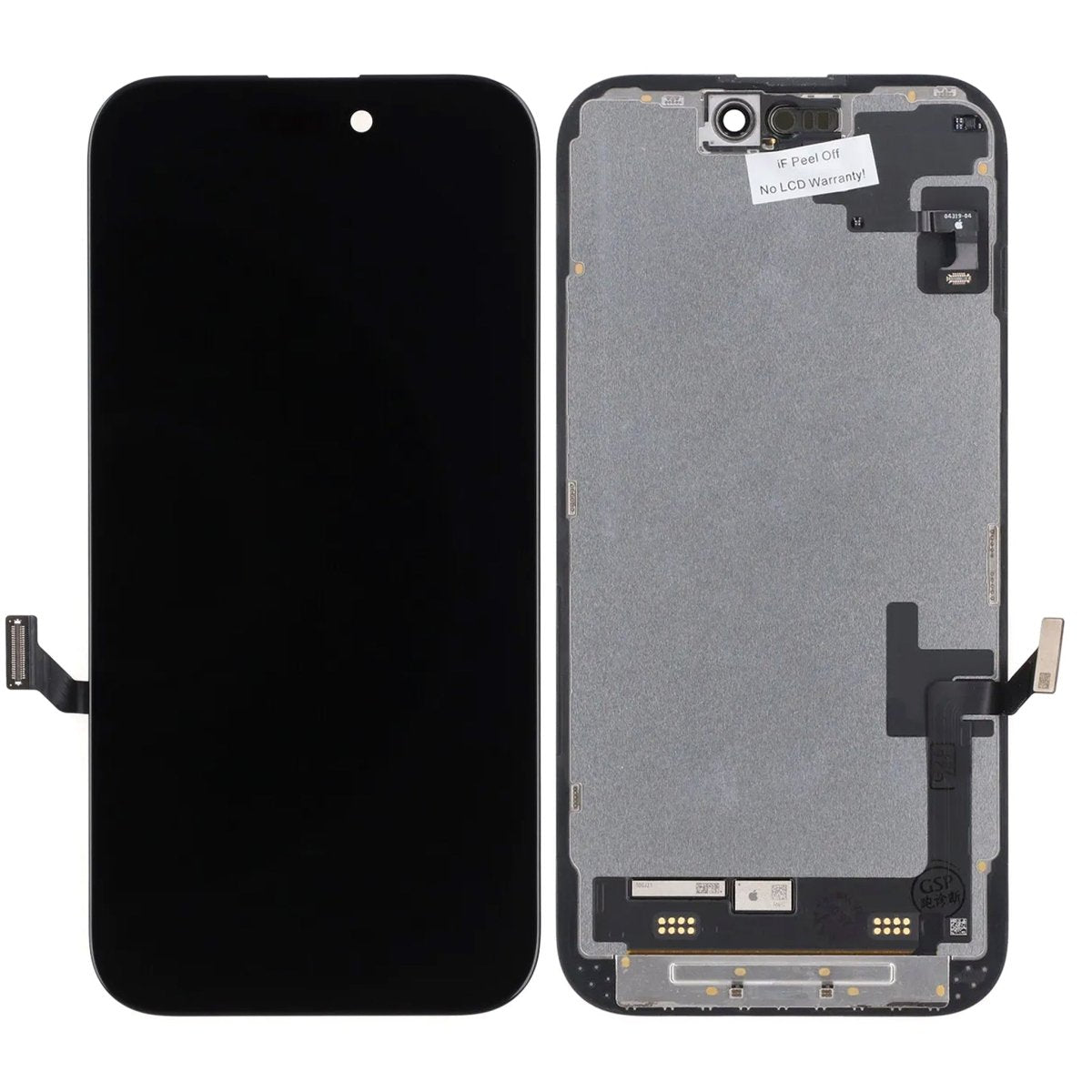 iPhone 15 OLED-skærm original brugt – diagnostik bestået