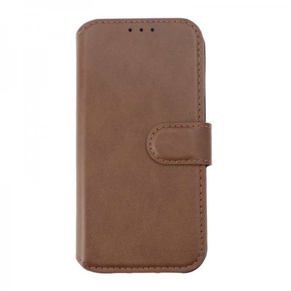 Rvelon iPhone 15 Cover Ægte Læder Brun