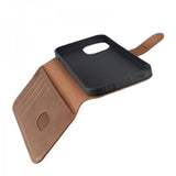 Rvelon iPhone 15 Cover Ægte Læder Brun