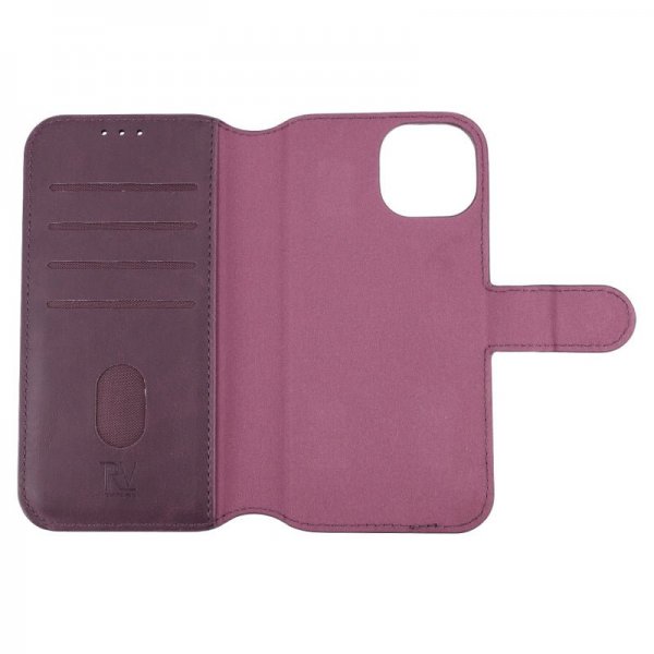 Rvelon iPhone 15 Cover Magnetisk Aftageligt Etui Lilla