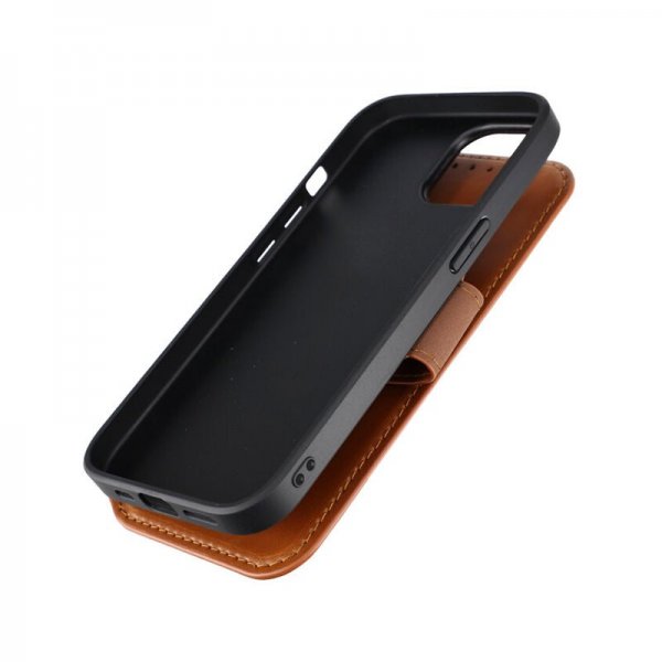 Rvelon iPhone 15 Cover 4 Kortrum MagSafe Brun