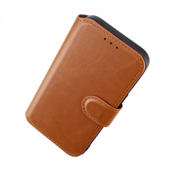 Rvelon iPhone 15 Cover 4 Kortrum MagSafe Brun