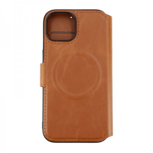 Rvelon iPhone 15 Cover 4 Kortrum MagSafe Brun