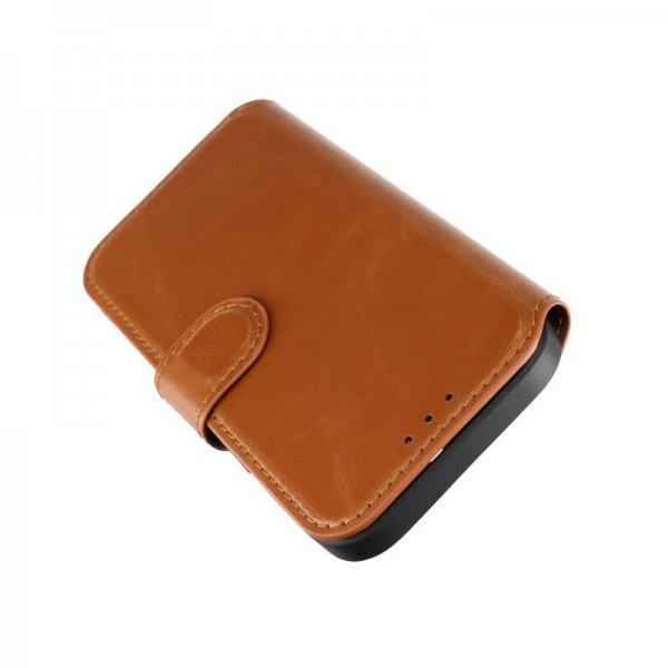 Rvelon iPhone 15 Cover 4 Kortrum MagSafe Brun