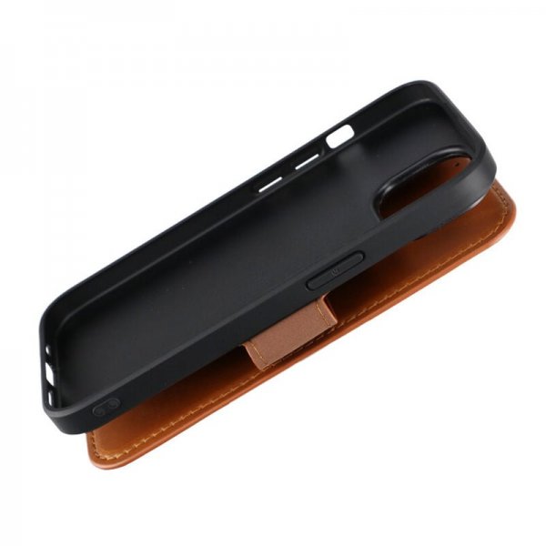 Rvelon iPhone 15 Cover 4 Kortrum MagSafe Brun