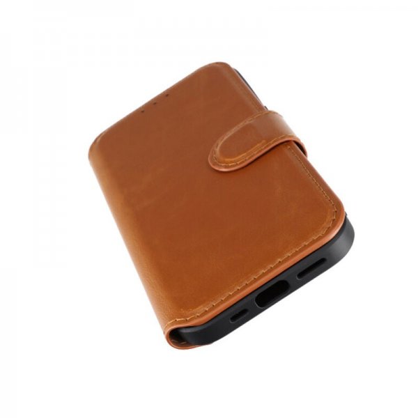 Rvelon iPhone 15 Cover 4 Kortrum MagSafe Brun