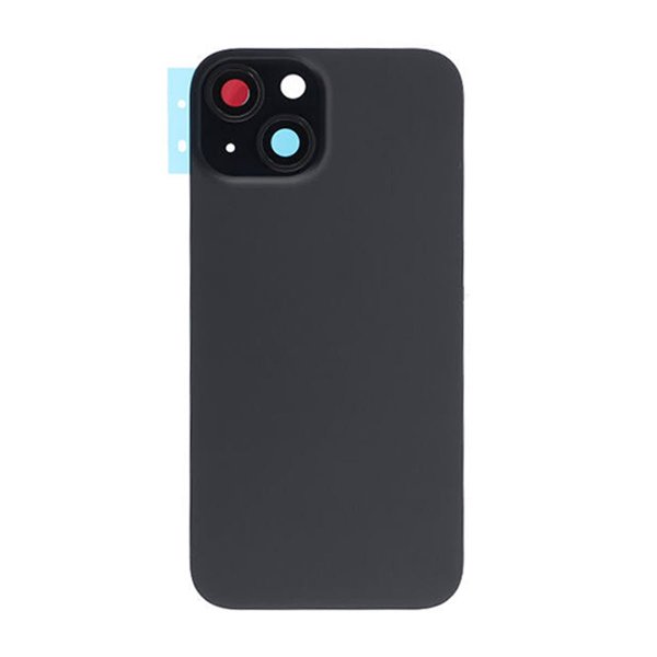 iPhone 15 Plus Bagside Glas med Magsafe Magnet - Sort