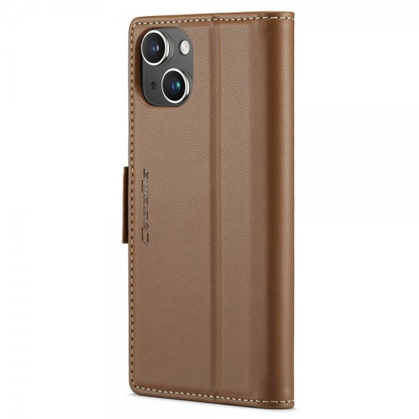 CaseMe iPhone 15 Plus Etui 023-serie Brun