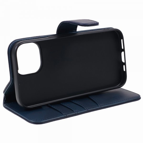 Nordic Covers iPhone 15 Plus Etui Essential Læder Heron Blue
