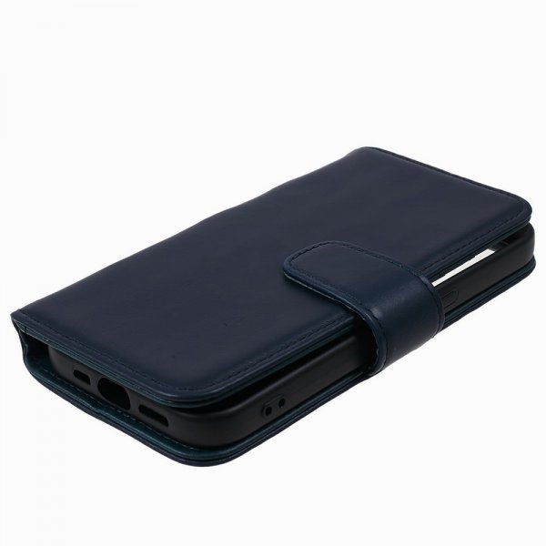 Nordic Covers iPhone 15 Plus Etui Essential Læder Heron Blue