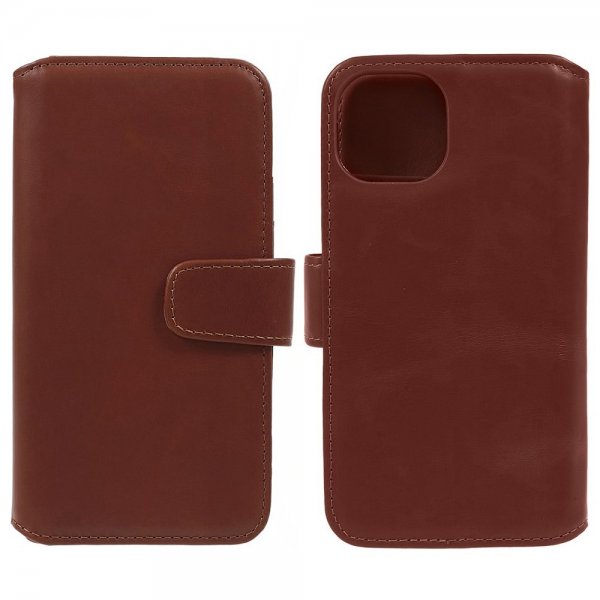Nordic Covers iPhone 15 Plus Etui Essential Læder Maple Brown