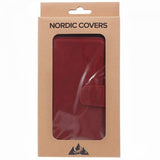 Nordic Covers iPhone 15 Plus Etui Essential Læder Valmue Rød