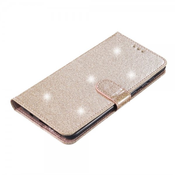 iPhone 15 Plus Cover Glitter Guld