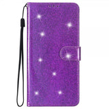 iPhone 15 Plus Cover Glitter Lilla