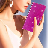 iPhone 15 Plus Cover Glitter Magenta