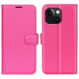 iPhone 15 Plus Cover Litchi Magenta