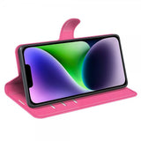 iPhone 15 Plus Cover Litchi Magenta