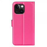 iPhone 15 Plus Cover Litchi Magenta