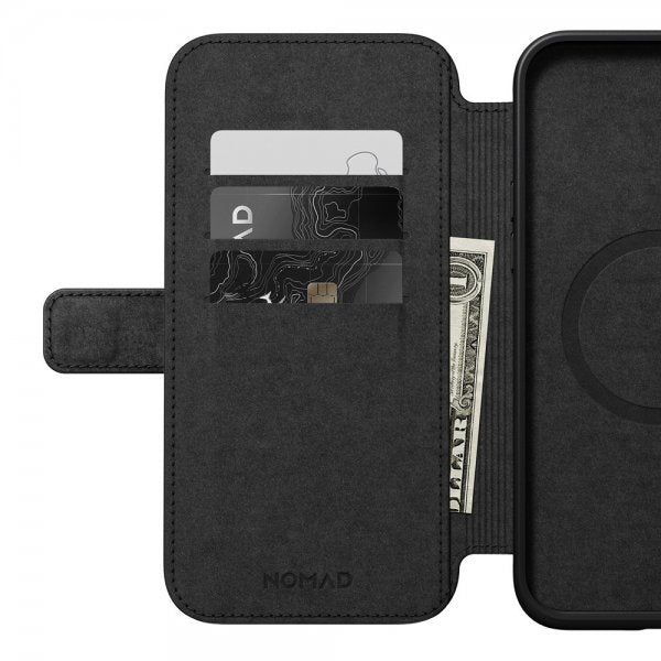 Nomad iPhone 15 Plus Cover Modern Leather Folio Brun