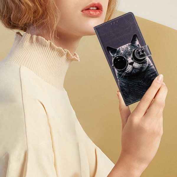 iPhone 15 Plus Cover Motiv Kat med Solbriller