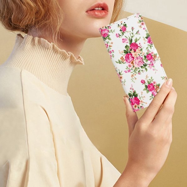 iPhone 15 Plus Cover Motiv Rosa Marmor