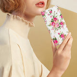 iPhone 15 Plus Cover Motiv Rosa Marmor