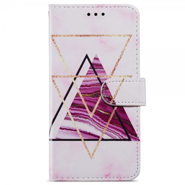 iPhone 15 Plus Cover Motiv Trekanter Marmor