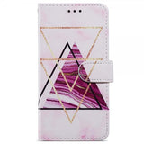 iPhone 15 Plus Cover Motiv Trekanter Marmor