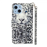 iPhone 15 Plus Cover Motiv Hvid Tiger
