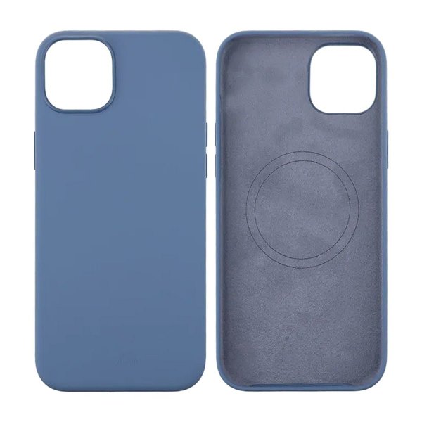 Rvelon iPhone 15 Plus Cover Silikone MagSafe Lyseblå