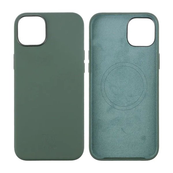 Rvelon iPhone 15 Plus Silikone Cover MagSafe Grøn