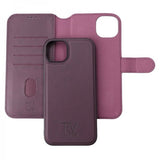 Rvelon iPhone 15 Plus Etui Magnetisk Aftageligt Cover Lilla